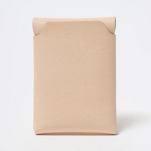 Handcrafted Slim Leather Card Case – Natural, by FYSKY