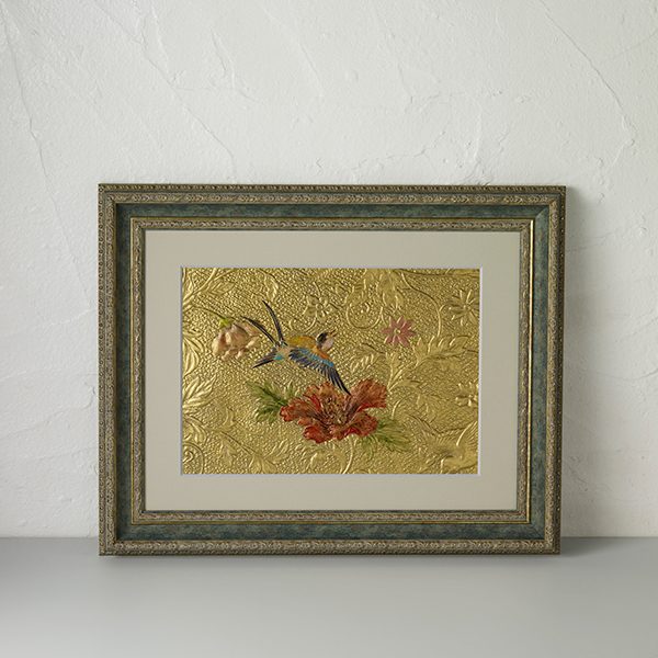 Kinkarakami Masterpieces – Embossed Framed Artwork, Taishi Size (approx. 15 × 11 in)