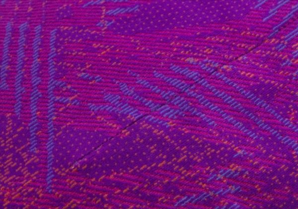Tokyo Metro Upcycle – Coussin de sol long (Nagazabuton) en véritable tissu de siège : « Le métro détente à la maison » (Ligne Hanzomon)