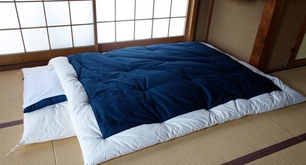 Kake Futon (Couette matelassée) : Taille simple, tissu Nagomi100 % coton biologique ; Disponible en 6 couleurs – [MoriSeimenjo2]
