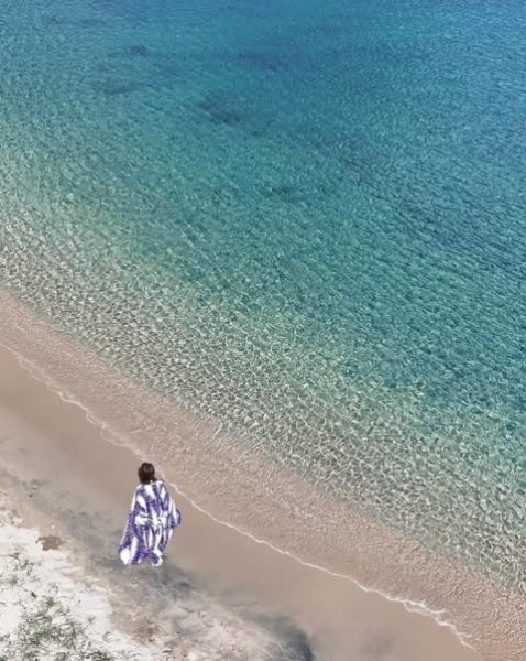 Sankatsu Yukata Fabric Robe “Minamo” – Indigo, Unisex