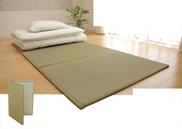 Foldable Igusa Tatami Mattress: Single Size (Natural Igusa) -[MoriSeimenjo6]