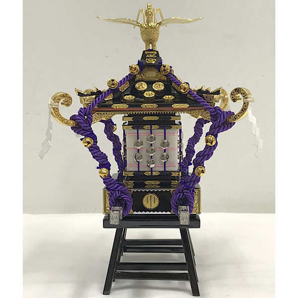 Mini 1/14-scale models of the Sanja Matsuri mikoshi
