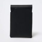 Handcrafted Slim Guidi Leather Card Case – Black, by FYSKY		