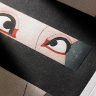 Ukiyoe, woodblock prints, Koshi Sharaku, Black Lattice Pattern, Kabuki, print of actor