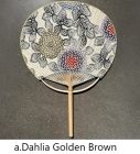 Sankatsu Crafted Yukata Fabric Boshu Uchiwa Fan