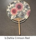 Sankatsu Crafted Yukata Fabric Boshu Uchiwa Fan