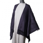 Stole – KUMIHIMO, purple, large, silk, kimono, dress, flat-b...