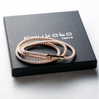 Bracelet - KUMIHIMO, 3-layers, sakura-pink ＆gold, S-55cm, M-...