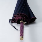 Umbrella - TOKYO UMBRAID, KUMIHIMO, purple, modern, hexagonal pattern, Ryukobo, Tokyo Japan, traditional handmade crafts, souvenir, gift, order-made