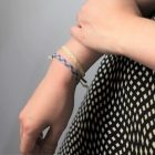 DOMYO KUMIHIMO Bracelet – Korai-gumi – Gold & Silver