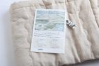 Omi Chijimi Hadakake Futon: Single Size (100% Linen; Beige) 