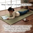 Foldable Igusa Tatami Mattress: Single Size (Natural Igusa) -[MoriSeimenjo6]