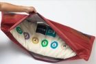 Tokyo Metro Long Zabuton: Tozai Line (Upcycled from Actual Seat Fabric)