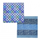 Furoshiki Kanzesui(blue) and Shippo(blue) Set, 100% cotton, ...
