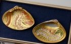 Kinkarakami Masterpieces – Embossed Kai-awase Clamshells (Shell-matching Game)