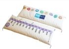 Tokyo Metro Upcycle – Coussin de sol long (Nagazabuton) en véritable tissu de siège : « Le métro détente à la maison » (Ligne Hanzomon)