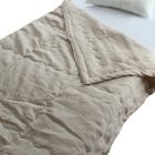 Omi Chijimi Hadakake Futon: Single Size (100% Linen; Beige) 