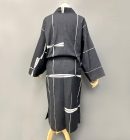 Sankatsu Yukata Fabric Robe “Kachi Mushi” – Indigo, Unisex