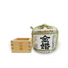 Japanese Sake,Kinkon barrel Josen,300ml,1 Bottle Pack,1MASU,Alcohol 15～16%,Akihikari,gift, souvenir
