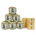 Japanese Sake,Kinkon barrel Josen,300ml,6 Bottle Pack,6MASU,Alcohol 15～16%,Akihikari,gift, souvenir