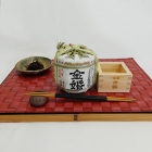 Japanese Sake,Kinkon barrel Josen,300ml,3 Bottle Pack,3MASU,Alcohol 15～16%,Akihikari,gift, souvenir
